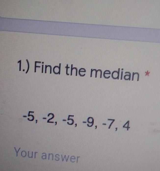 1.) Find the median - HELP PLEASE ASAP PLEASE ​-example-1