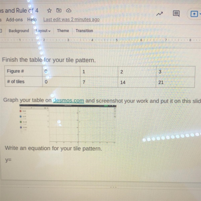 Hi i need help !! what can my equation be ? thank u <3-example-1