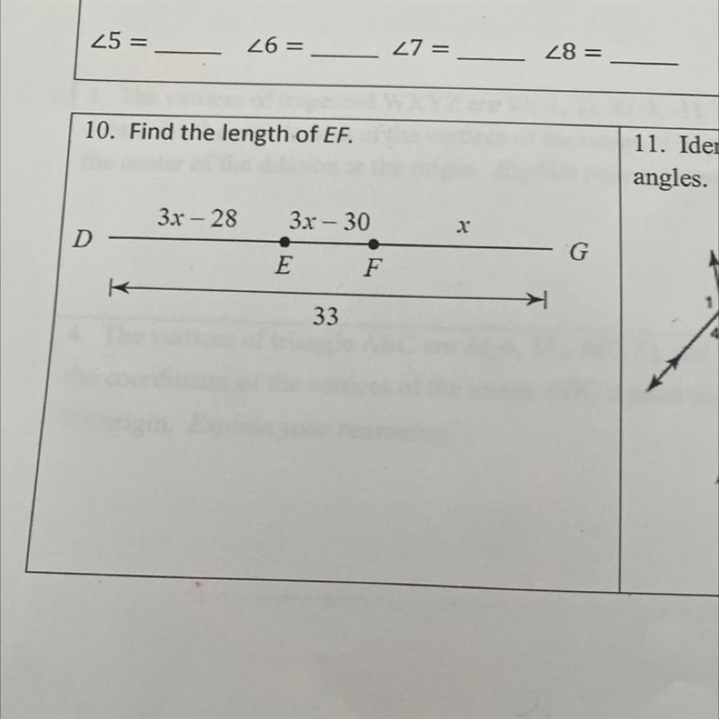 Find the length of EF-example-1