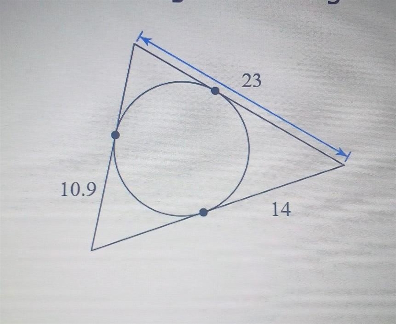 HELP Geometry marking brainlet correct answers only Find the perimeter of the triangle-example-1