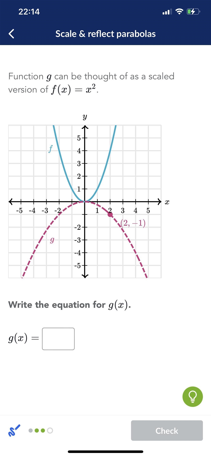 Write the equation for g(x)-example-1