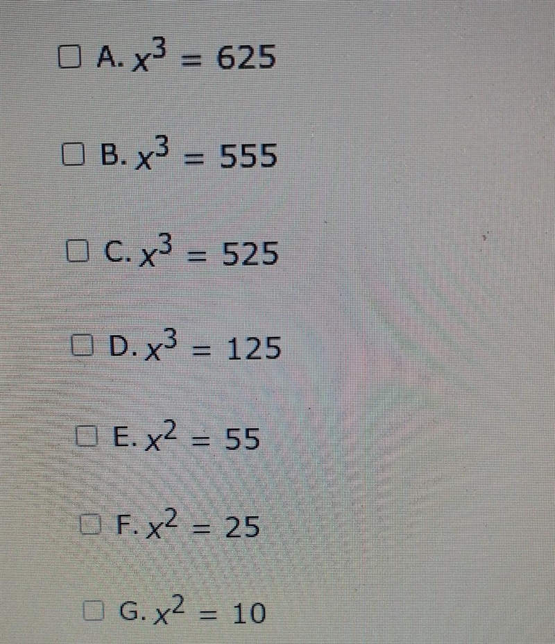 Select all equations that have 5 as a solution.​-example-1