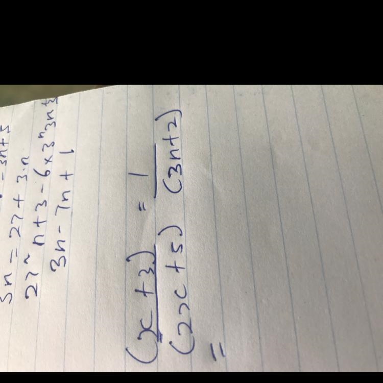 (X+3)= 1 (2x+5)=(3n+2)-example-1