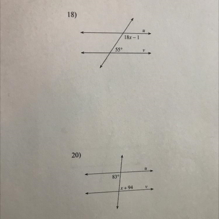 Find the value of x that makes u and v parallel. Please help me!!-example-1