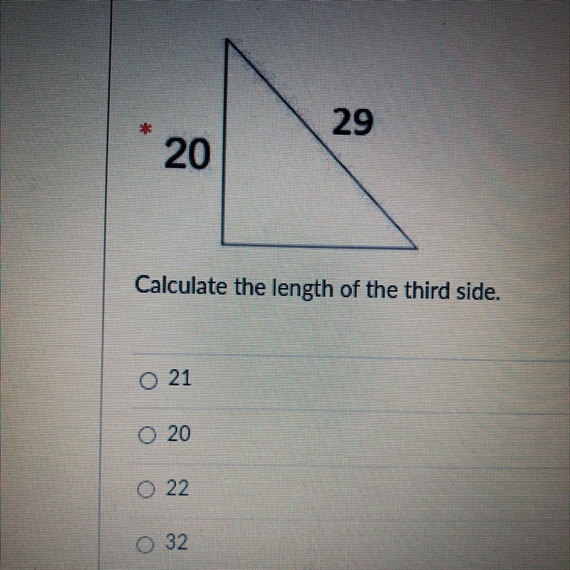 Calculate the length of the thirst side.-example-1