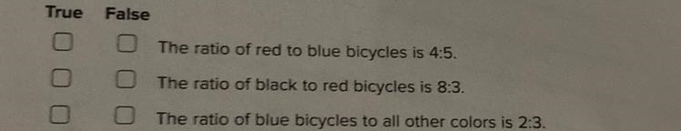 Students' bicycles are parked in the bicycle rack. There are 8 red, 10 blue, 3 black-example-1