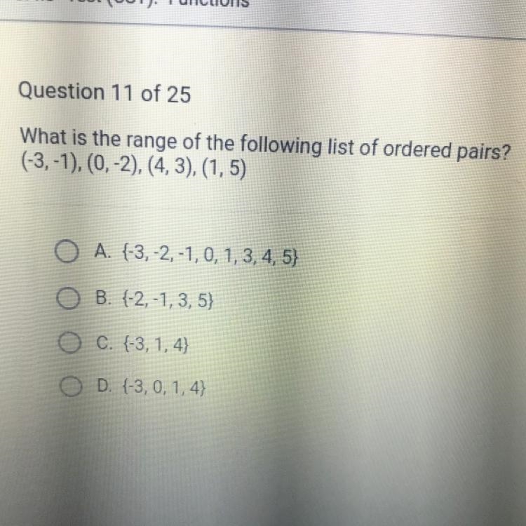 (PLEASE HELP ME IMMEDIATELY‼️‼️)What is the range of the following list of ordered-example-1