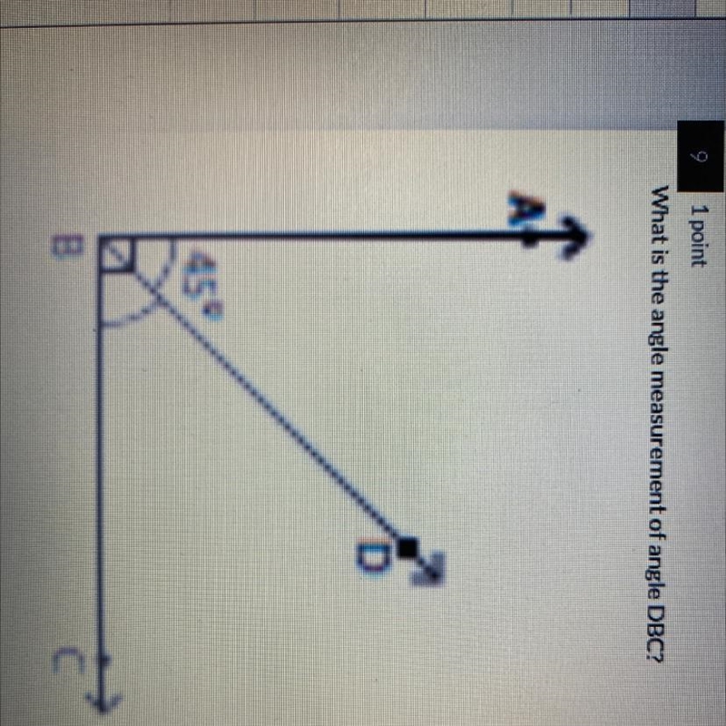 What is the angle measurement of angle DBC? Help please-example-1