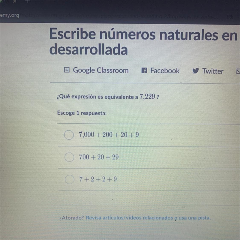 Que expresión es equivalente a 7,299?-example-1