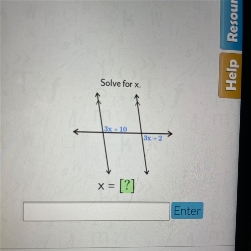 Helpppp 3x + 10 3x + 2 x = [?]-example-1