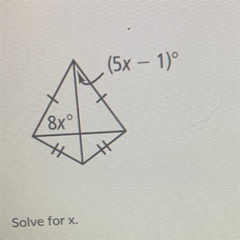 Solve for x (5x-1) 8x-example-1