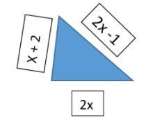 Which expression represents the perimeter of the following triangle?-example-1