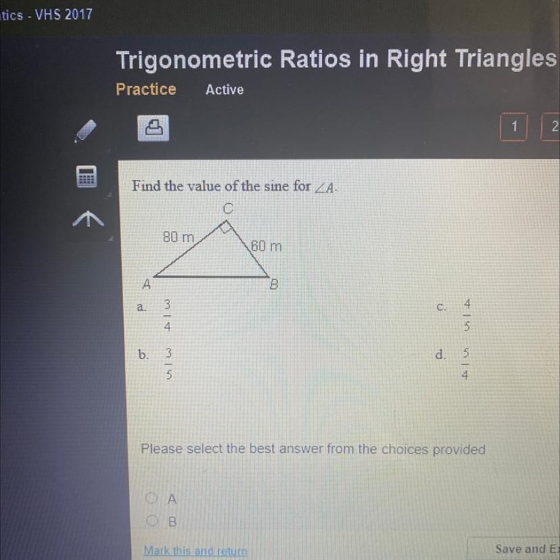 Find the value of the sine for-example-1