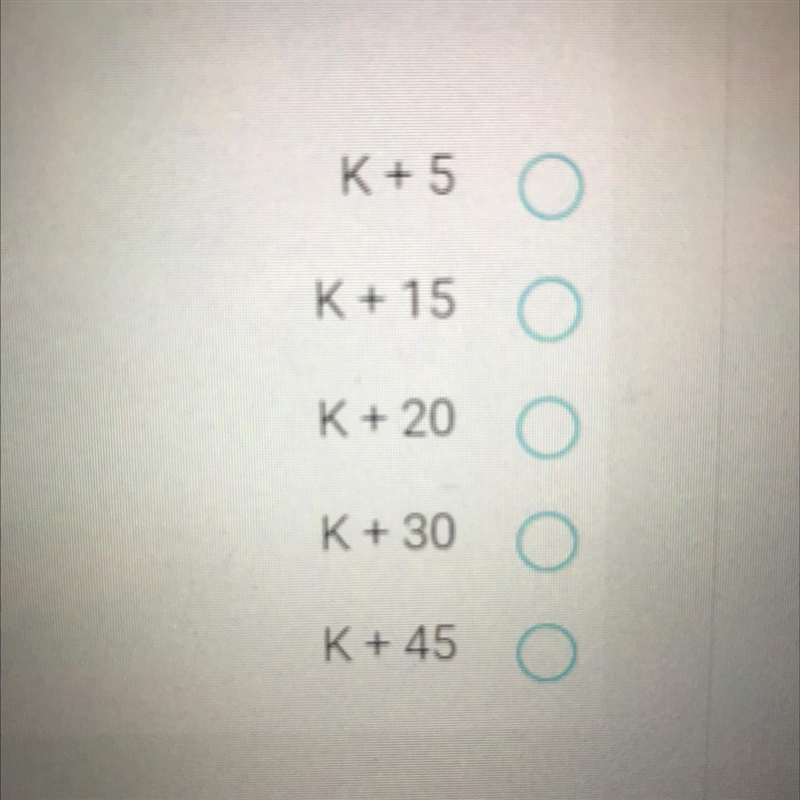 If K is divisible by 2 , 3 and 5, which of the following is also divisible by these-example-1