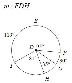 What is the measure of angle EDH?-example-1