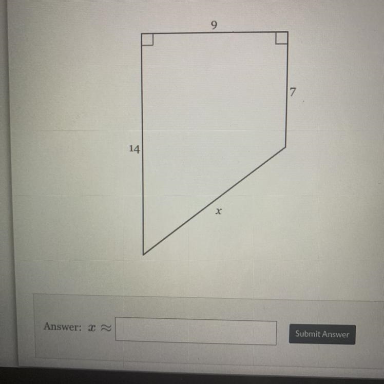 Solve X for the nearest tenth.-example-1