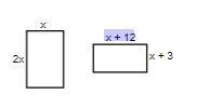 The perimeters of the two rectangles at right are equal. Write and solve an equation-example-1