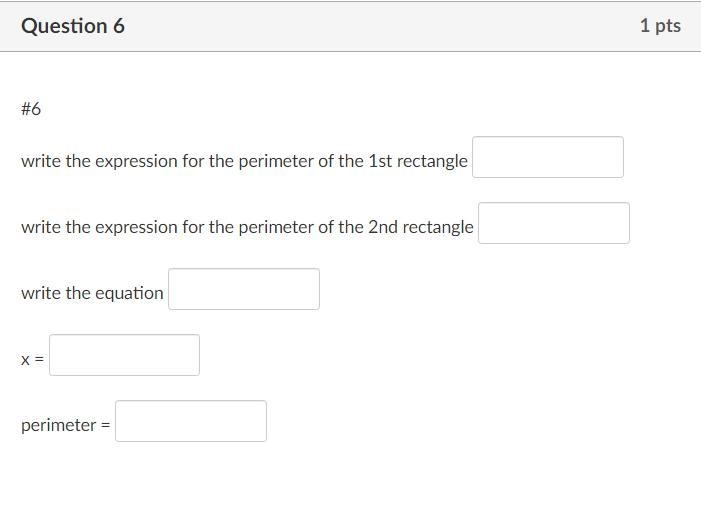 The perimeters of the two rectangles at right are equal. Write and solve an equation-example-2