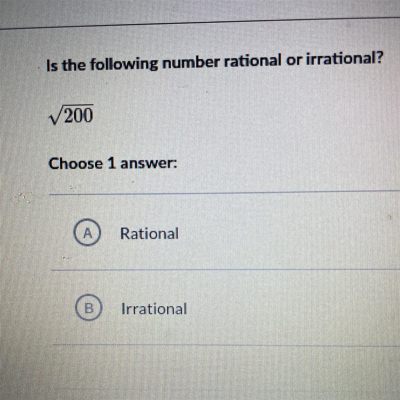 Rational or irrational?-example-1