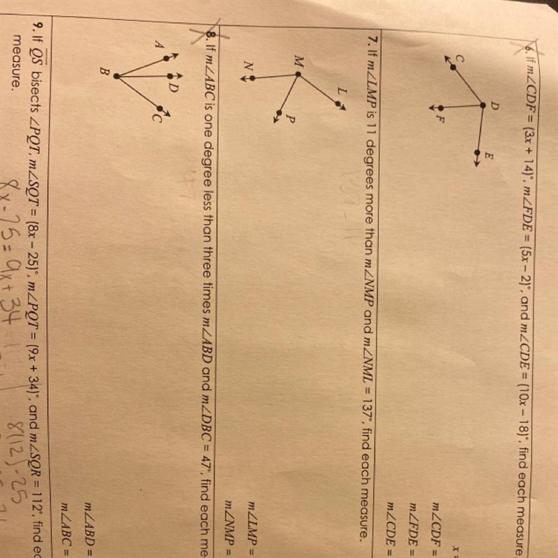 NUMBER 7 PLEASE HELP AND I U CAN PLS SHOW WORK-example-1