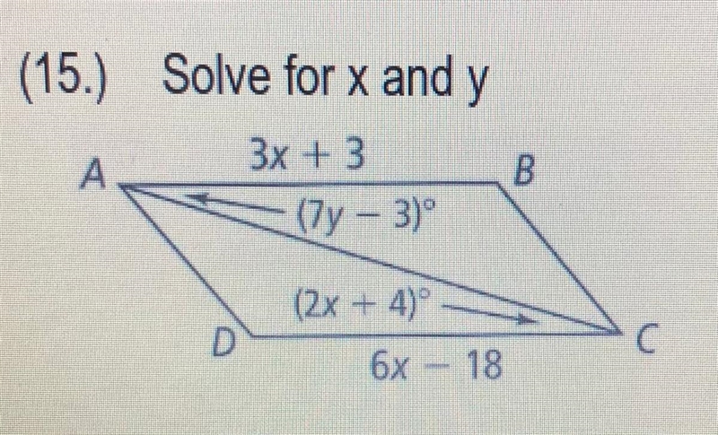 Solve for x and y if this is what’s given to you-example-1