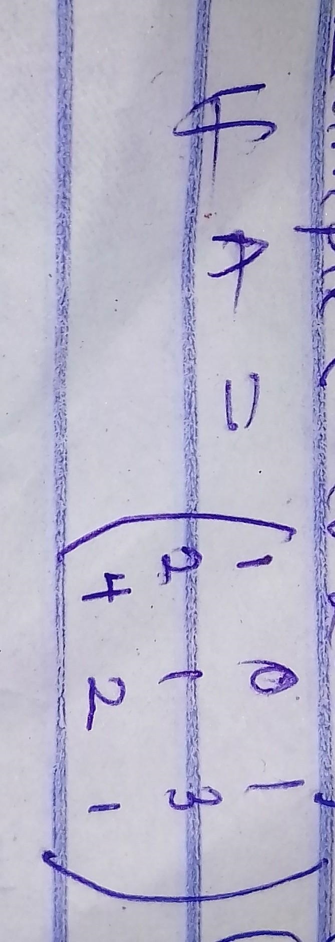 Given the value of A in the diagram , Find ; a. {A}^( - 1) b. Show that A\cdot {A-example-1