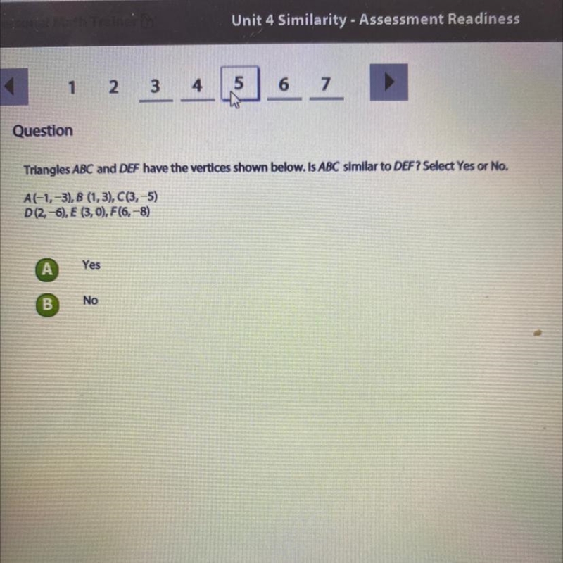 Please be kind enough to help me with this question in my geometry test thank you-example-1