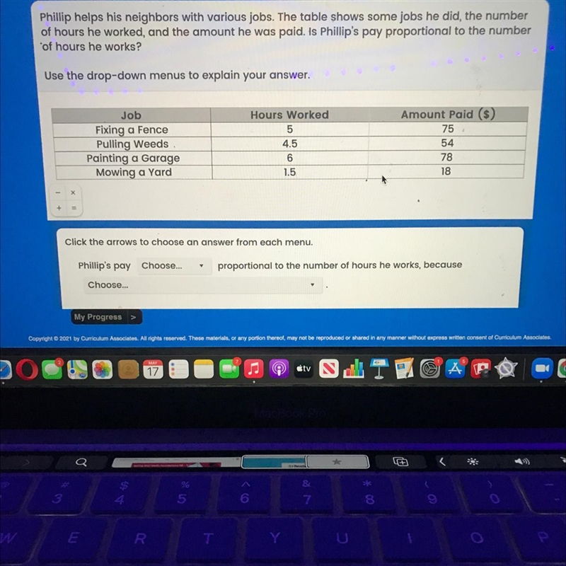 Phillip helps his neighbors with various jobs. The table shows some jobs he did, the-example-1