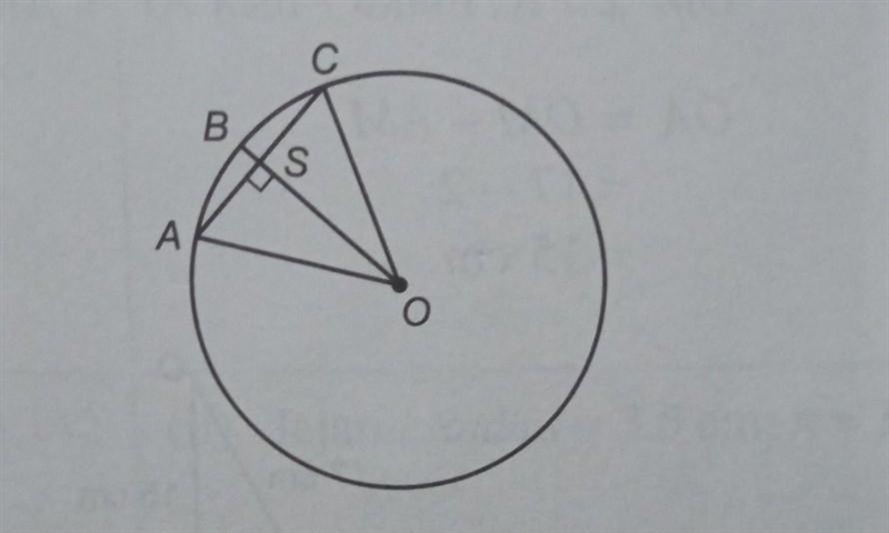 In the diagram above, O is the centre of the circle with radius of 13 cm and AC = 12 cm-example-1