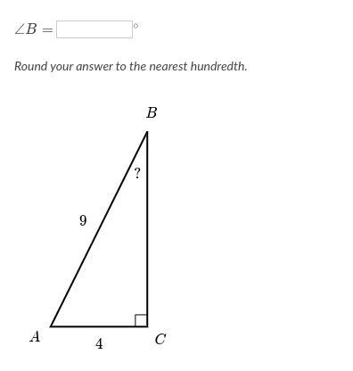 Solve for an angle in right triangles-example-1