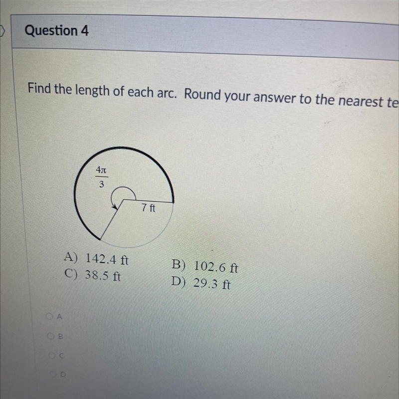 Find the length of each arc. Round your answer to the nearest tenth-example-1