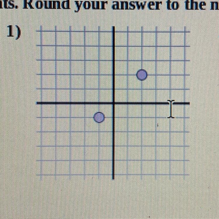 What’s the distance between the points! round to the nearest tenth i need to show-example-1