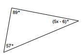 Find the value of x in the following figure.-example-1