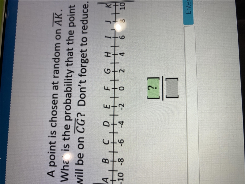 A point is chosen at random on AK what is the probability that the point will be in-example-1