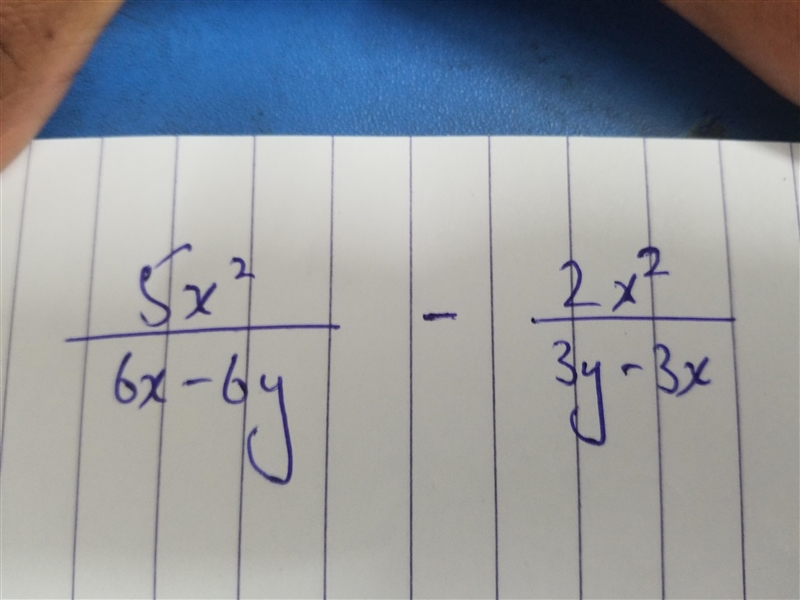 I want its solution and the unit is about algebraic fraction.-example-1