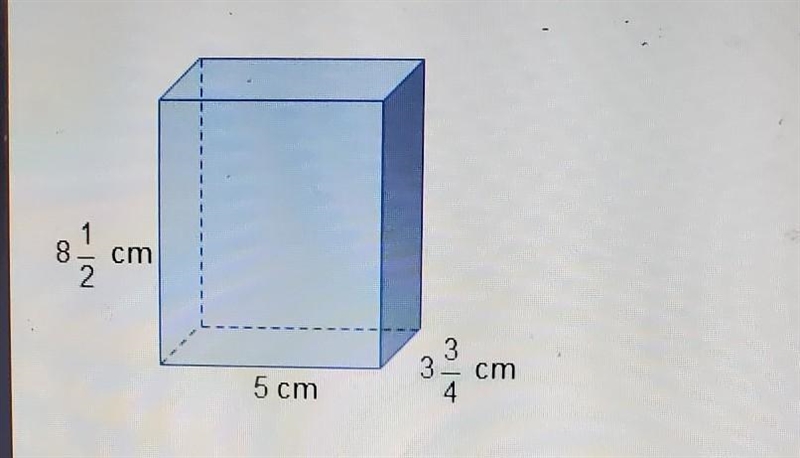 What is the volume of the rectangular prism? A : 17 1/4 B : 18 3/4 C : 27 1/4 D : 159 3/8 HURRY-example-1