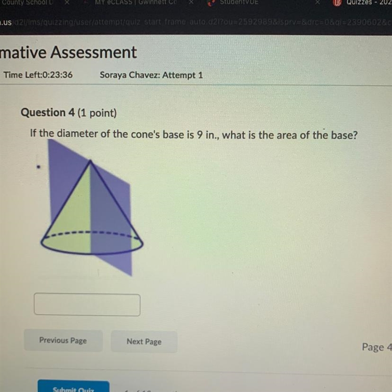 What is the area of the base-example-1