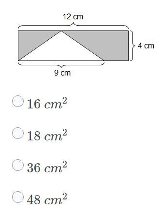 *TWO QUESTIONS IN ONE* 1. What is the area of the white triangle below? 2. What is-example-1