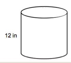 The volume of the cylinder is approximately 461.58 in3. The diameter is ___ in. Use-example-1