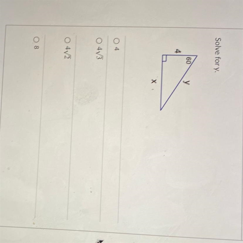 Solve for y. 60 y 4 04 O 413 O 42 08-example-1