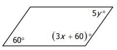 FIND X AND Y SHOW ALL THE WORK-example-1