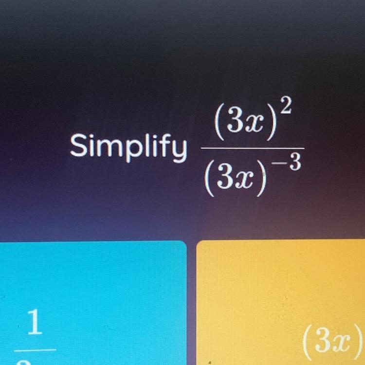 (3x)2 Simplify (3x) -3-example-1