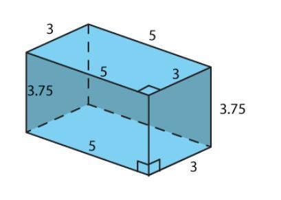 What is the volume of this prism? A. 11.8 cubic units B. 31.5 cubic units C. 56.3 cubic-example-1