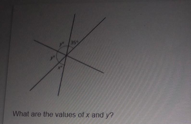 What are the values of x and y​-example-1