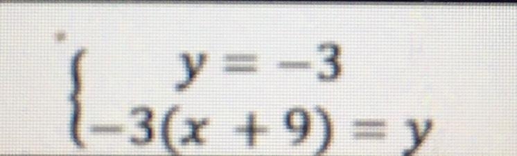 Determine whether each system of equations has no solution, one solution, or infinitely-example-1