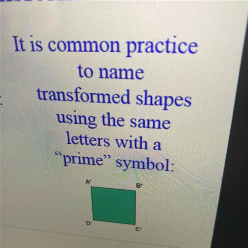 How would you "say" the image on the right? A.) Prime A, B, C, and D B.) A-example-1