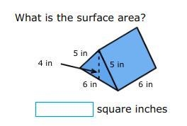 What is the surface area? in Square Inches-example-1