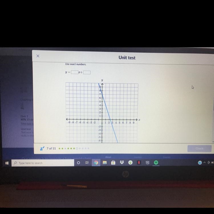 Find the equation of the line.. y= x+ khan academy-example-1