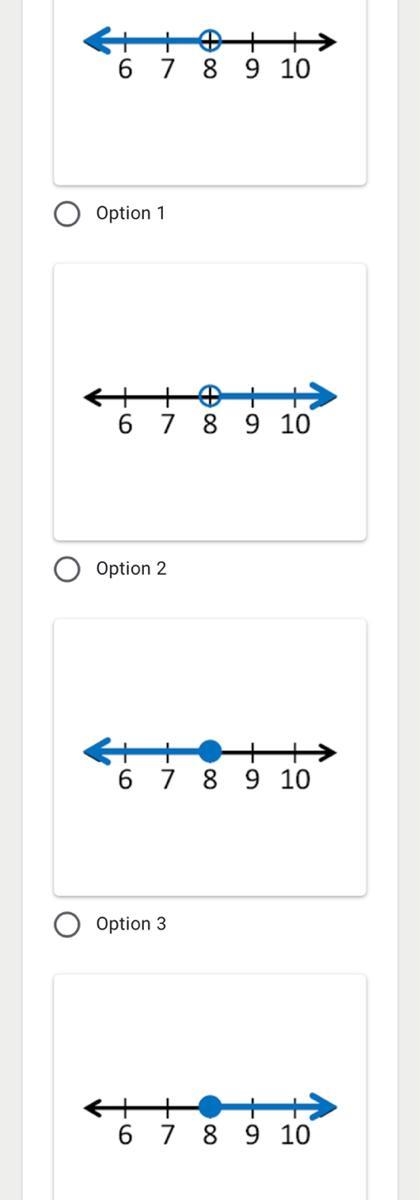 Which graph matches X<8 below?-example-1