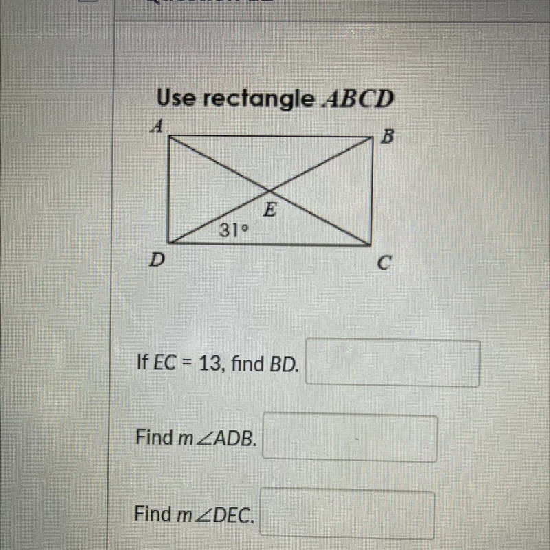 If EC=13, find BD find m find m 20 pts for the first answer-example-1